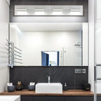 SineRise LED Modern Bathroom Vanity Light Fixtures, Matte White Modern Acrylic - Image 5