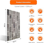 IZODEKOR 3D Wall Panels Brick Effect - Image 3