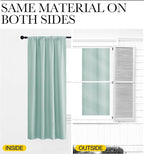 NICETOWN Blackout Curtains for Living Curtains, Aqua Blue, 2 Panels, 42 by 72 - Image 5
