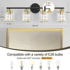 Crystal Bathroom Light Fixtures, Bathroom Lighting Fixtures Over Mirror - Image 2