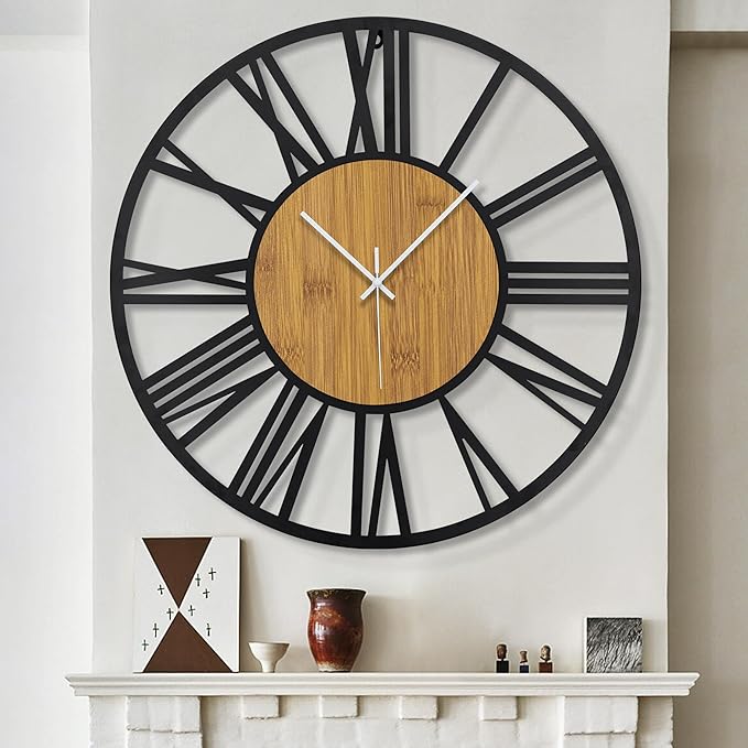 1st owned Wall Clocks for Living Room Decor, Round Silent Little Ticking - Image 8
