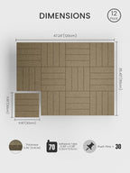 Bumusty Large Cork Board Alternative-48 x 36" Felt Bulletin Board Tiles - Image 2
