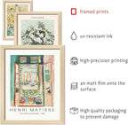ANERZA 16 PCS Framed Sage Green Wall Art Decor, Matisse Wall Prints - Image 3