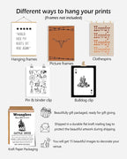 KBKBART Retro Western Wall Art Set – 15 Vintage Cowboy & Desert Prints - Image 7