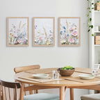 Framed 3D Texture Floral Canvas Wall Art Relief Textured Floral Oil Painting - Image 6