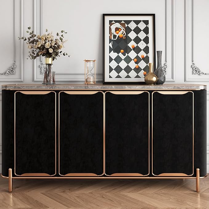 YENHOME 17.7"X200" Black Wallpaper Peel and Stick Black Felt Fabric Self - Image 3