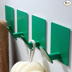 DELITON 4 Pack Colorful Hanging Hooks by DELITON