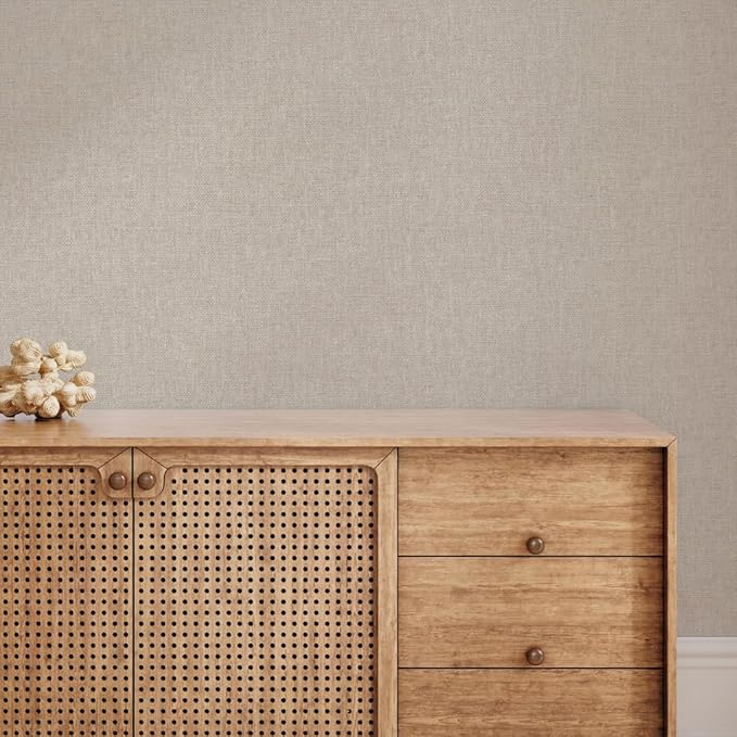 Tempaper x Jeremiah Brent Textured Faux Grasscloth Primitivo Removable Peel and - Image 4