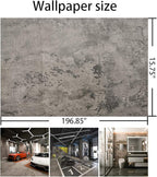 BAYYA Cement Grey Contact Paper Concrete Peel and Stick Wallpaper Industrial - Image 9