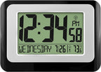 La Crosse Technology W88631 Digital Atomic Black Wall Clock by LaCrosseTechnology