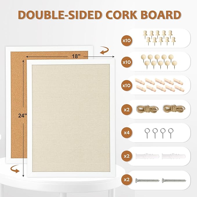 Double-Sided Large Cork Board - Image 6
