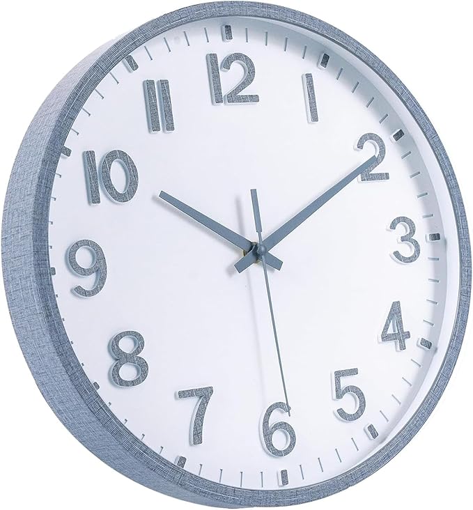 Wall Clocks Battery Operated 8 inch Modern Wall Clock, Silent Non Ticking Wall by Unknown