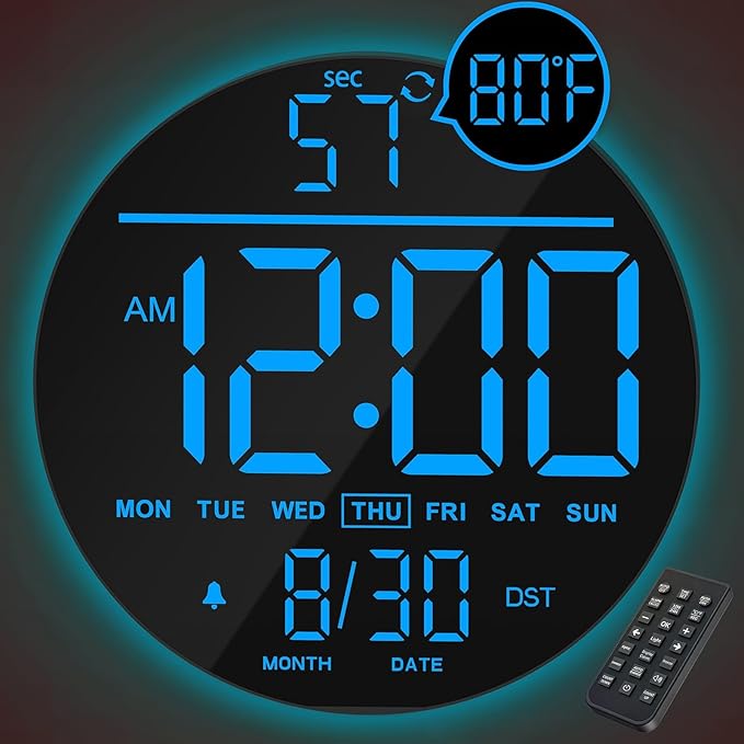 JALL 10" Large Digital Wall Clock by JALL