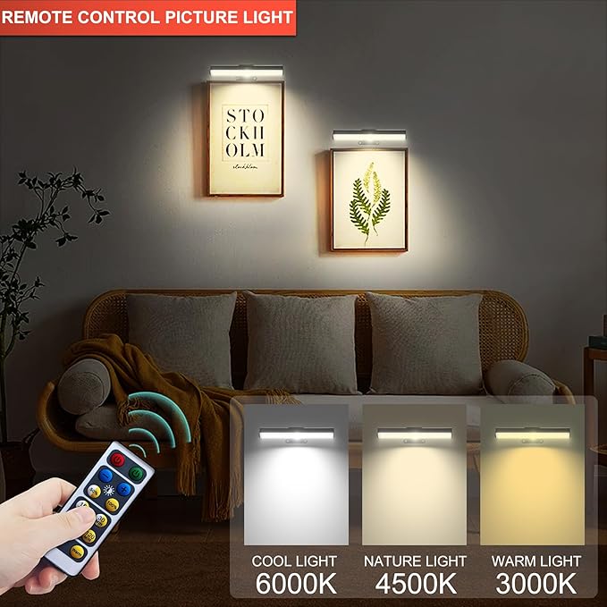 4pcs Battery Operated Picture Light - Image 3