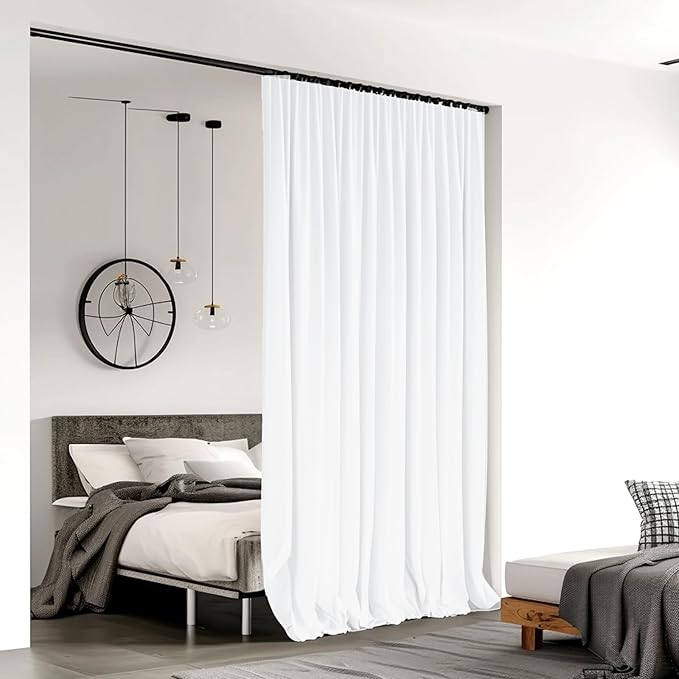 Room Divider Curtains for Rod, 15 ft Wide x 9 ft Tall, 1 Panel - Image 2