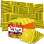 54 Pack Acoustic Panels – Sound Proof Foam Panels by TOUO