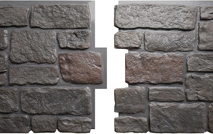 EverStone Cobblestone Faux Stone Panel, Earth Color - Image 8