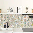 Wudnaye Bohemian Wallpaper Peel and Stick Faux Tile Contact Paper 17”×393” Tile - Image 7