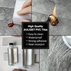 AULIGET 20-Piece Dark Slate Peel and Stick Backsplash Wall Tiles, Laundry Room - Image 5