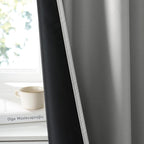 RYB HOME Bedroom Blackout Curtains 63 inches Long, 100% Blackout Thermal - Image 3