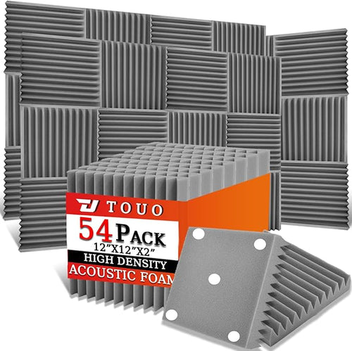 54 Pack Acoustic Panels – Sound Proof Foam Panels by TOUO