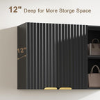 ChooChoo 3 Doors Wall Cabinet Laundry Room, Bathroom Wall Cabinet - Image 5