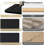 Bulletin Board - 35 x 17.5 inches Decorative Felt Pin Board - Cork Board - Image 7