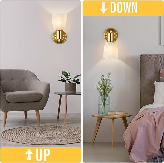 EJIAXIN Wall Sconces Set of 2, Modern Wall Light Fixtures - Image 3