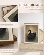 VIYYIEA Framed Wall Art for Living Room, Elegant Black Swan Canvas Prints - Image 6
