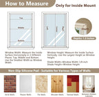 DEJAVU No Drill Cordless Blackout Roman Shades, Linen Textured Privacy Roman - Image 7