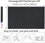 Arthome Black Peel & Stick Wallpaper, Matte Black Contact Paper, Self-Adhesive - Image 8