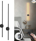 Battery Operated Modern Wall Sconces Set of Two, Rechargeable Wireless Wall by KARTOOSH