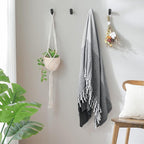 Felidio Wood Wall Hooks, 4 Pack Coat Hooks Wall Mounted, Rustic Wooden Heavy - Image 6