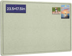 Bulletin Board, 23.5 X 17.5 inches Cork Board by Hrrtyueg