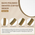 WallBeyond Round Wood Mirror 24 inch Circle Wall Mirror - Image 7