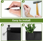 LITLANDSTAR 18 Pockets Hanging Grow Bags, 2 Pack Horizontal Wall Planter Plant - Image 5