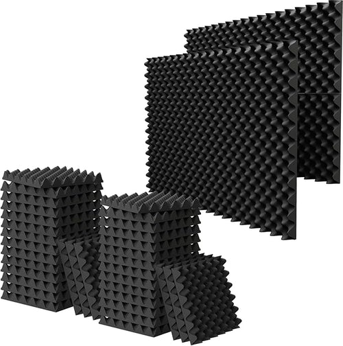 18 Pack 1.5"X12"X12" Acoustic Foam, Sound Proof Egg Crate Foam, Upgraded by WVOVW