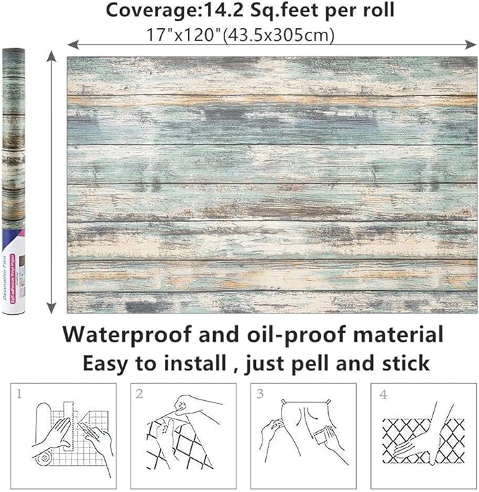 Arthome 23.6x200''Rustic Wood Contact Paper Peel and Stick Self-Adhesive - Image 8