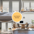 AOSKY Cordless Roller Shades Blackout Blinds - Image 7