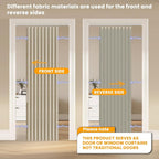 AJAZZ 100% Blackout Folding Door Accordion Door Closet Doors Curtain Invisible - Image 3