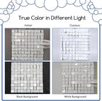 COKAOBE Mirror White Shimmer Wall Backdrop, Photo Backdrops - Image 4