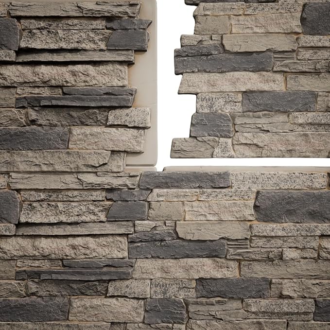 EverStone Acadia Ledge Faux Stone Panel, Urban Color - Image 11