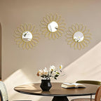 3 Pack Metal Mirrors for Wall Sunburst Wall Mirrors Home Décor Decorative - Image 7