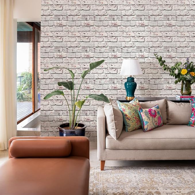 Commomy Faux Brick Peel and Stick Tiles - Image 7