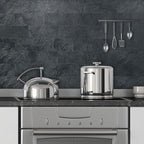 AULIGET 6" x 12" Black Slate Peel and Stick Backsplash Wall Tiles, PVC Faux - Image 3