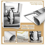 Trendy Black and White Posters Funny Woman Drinking Wine in Bathtub Wall Art - Image 7