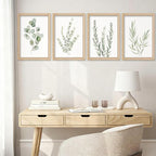 YWJKWLGS Botanical Watercolor Prints Sign Sage Green Eucalyptus Wall Decor - Image 7
