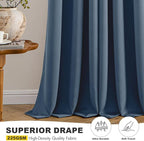 MIULEE Blackout Curtains for Bedroom Living Room 2 Panels, Thermal Insulated - Image 6