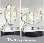 Scalloped Mirror for Bathroom - Image 4