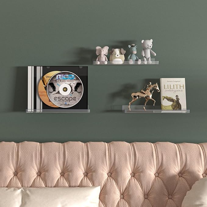 RLAVBL 7 Pack Acrylic Shelves, Living Room, Kitchen Storage - Image 2